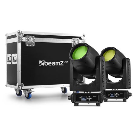 BeamZ Pro Tiger 9R 260W Beam Moving Head 2pcs in Flightcase